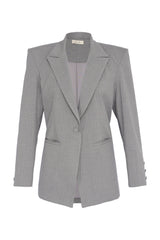 BLAZER ALFAIATARIA CINZA