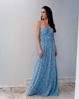 VESTIDO OLÍVIA LONGO AZUL