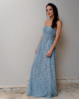 VESTIDO OLÍVIA LONGO AZUL